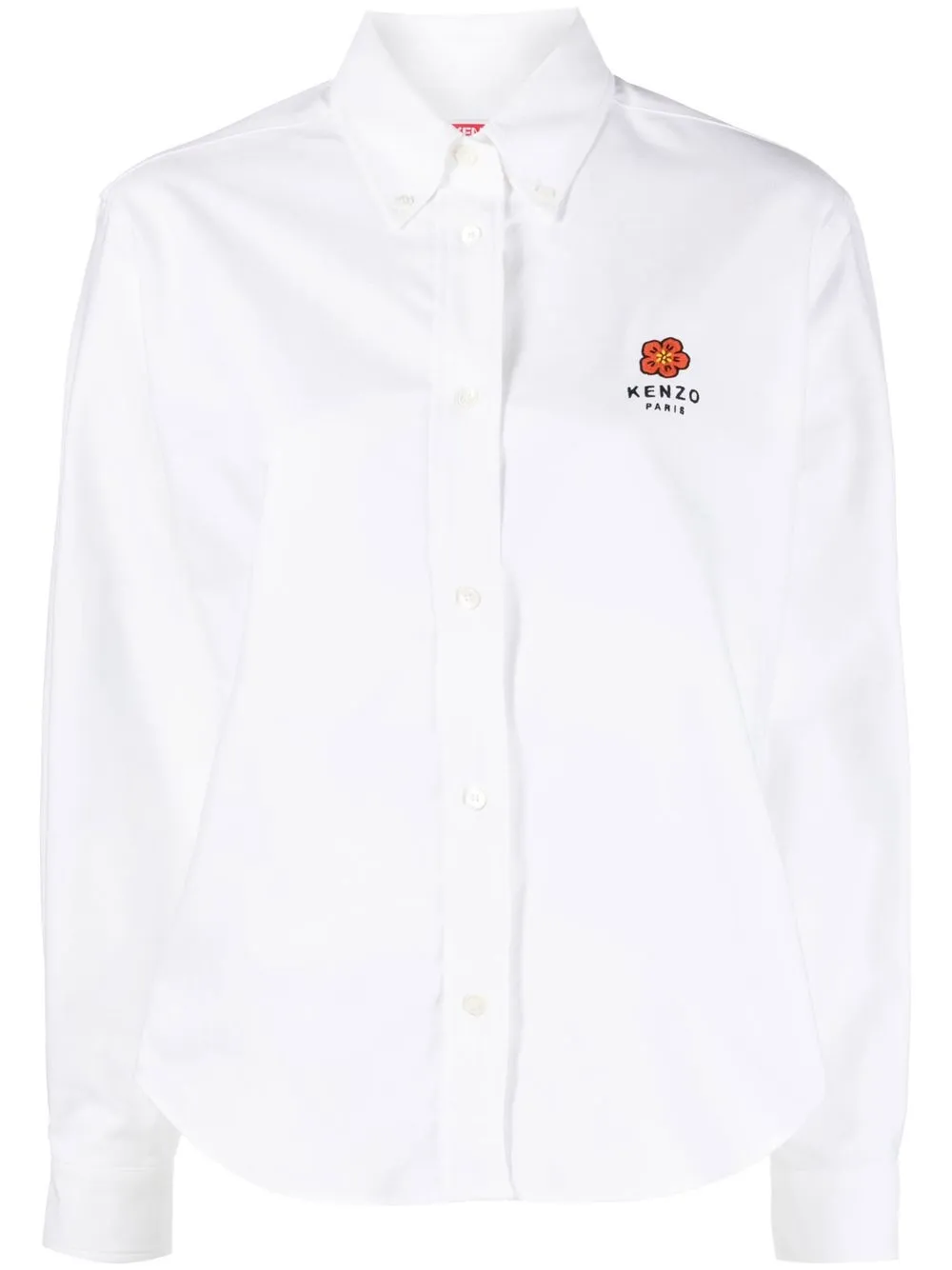 

Kenzo camisa con logo bordado - Blanco