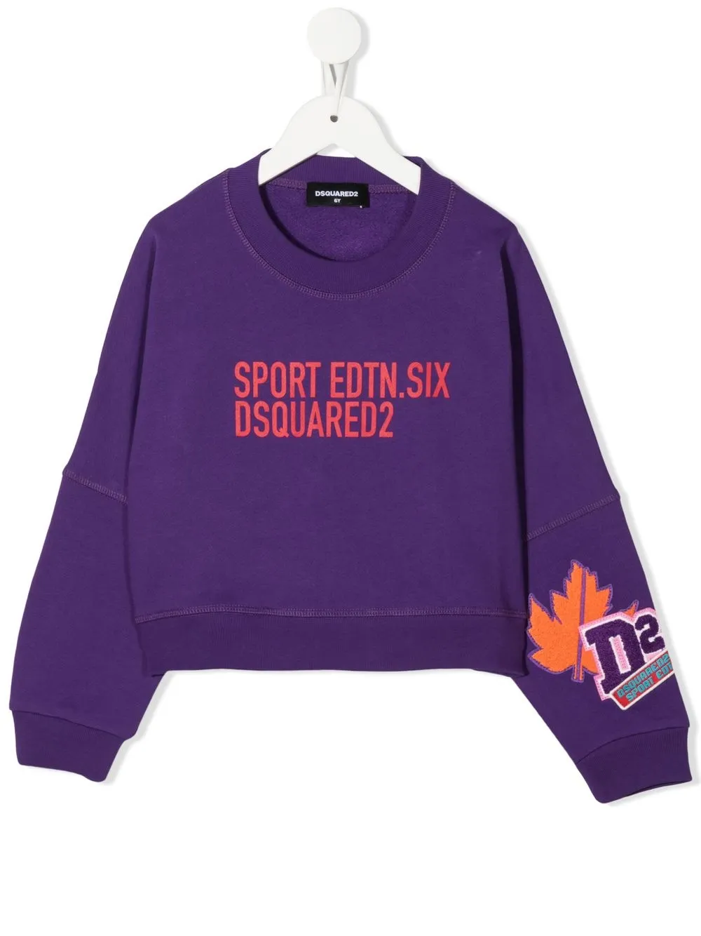 

Dsquared2 Kids sudadera con logo estampado - Morado