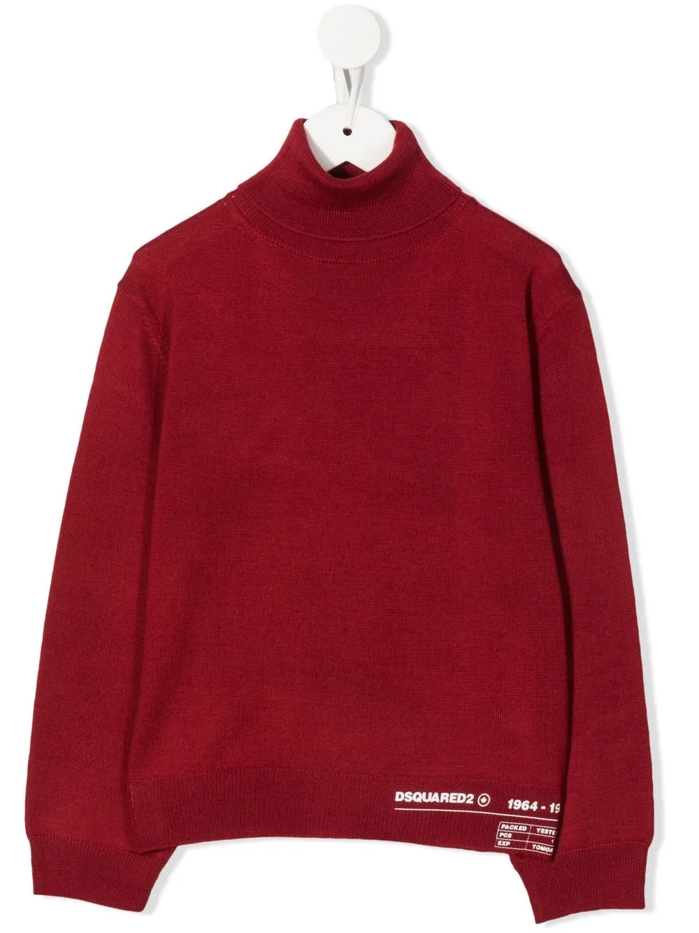 

Dsquared2 Kids suéter tejido con cuello vuelto - Rojo