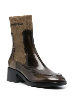 [SEE BY CHLOE] マヘリア レザー アンクルブーツ SEE BY CHLOE] マヘリア レザー アンクルブーツ