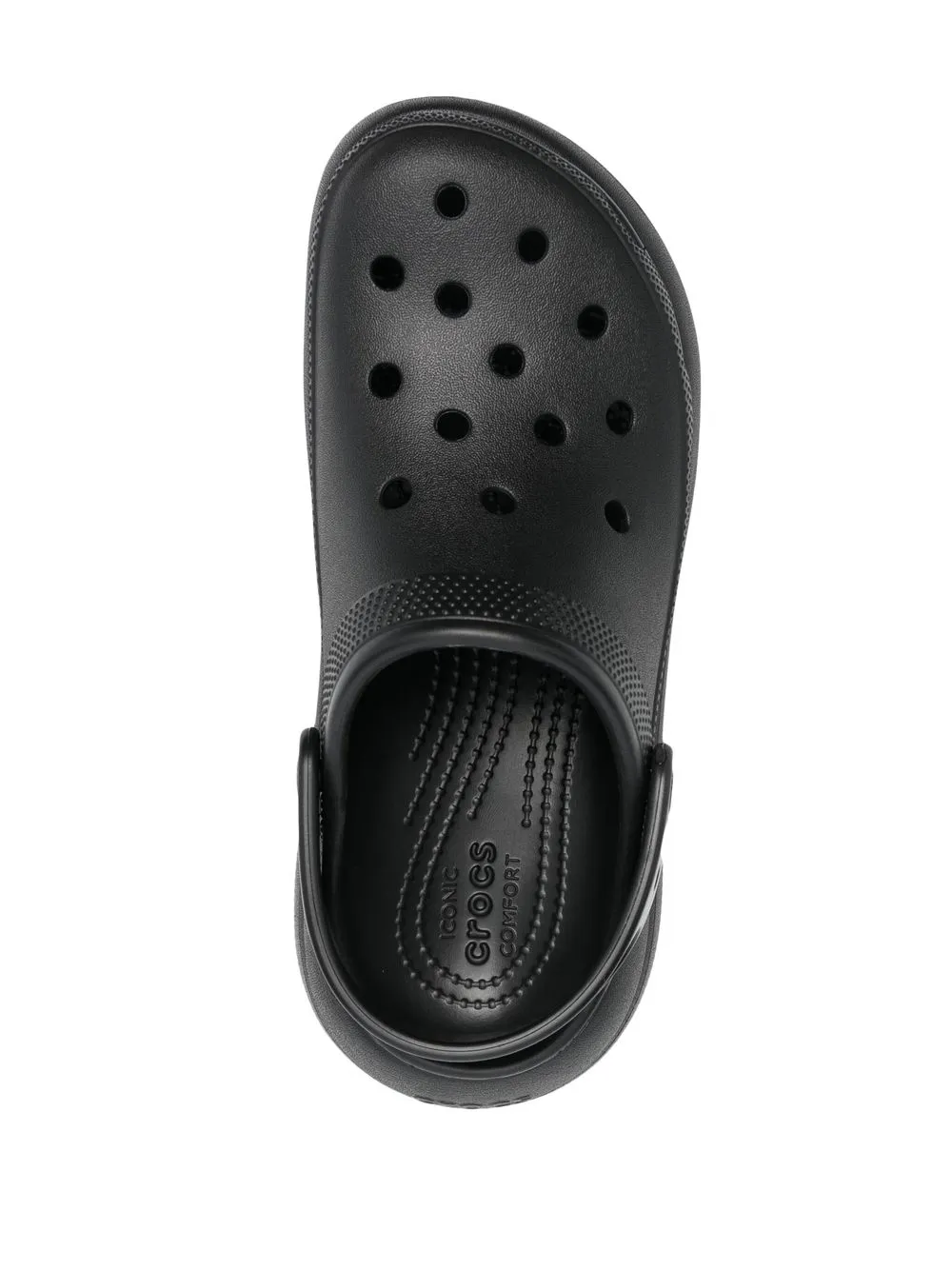 Crocs double-platform slingback slides Black