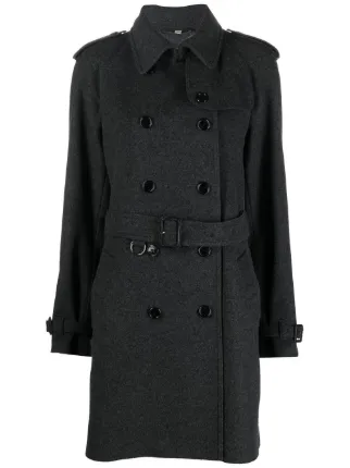 Burberry Pre-Owned 2010 double-breasted Belted Coat - Farfetch