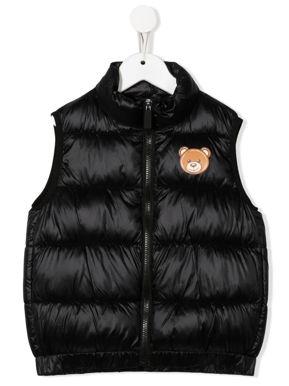 

Moschino Kids Teddy Bear-motif padded gilet - Black