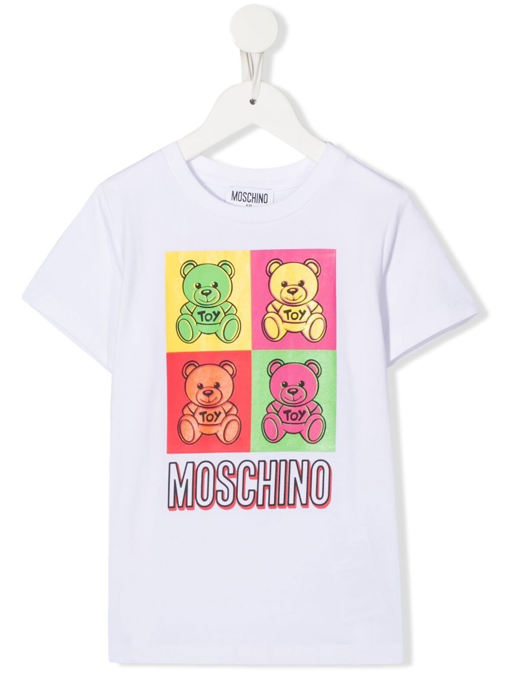 

Moschino Kids teddy-bear print T-shirt - White