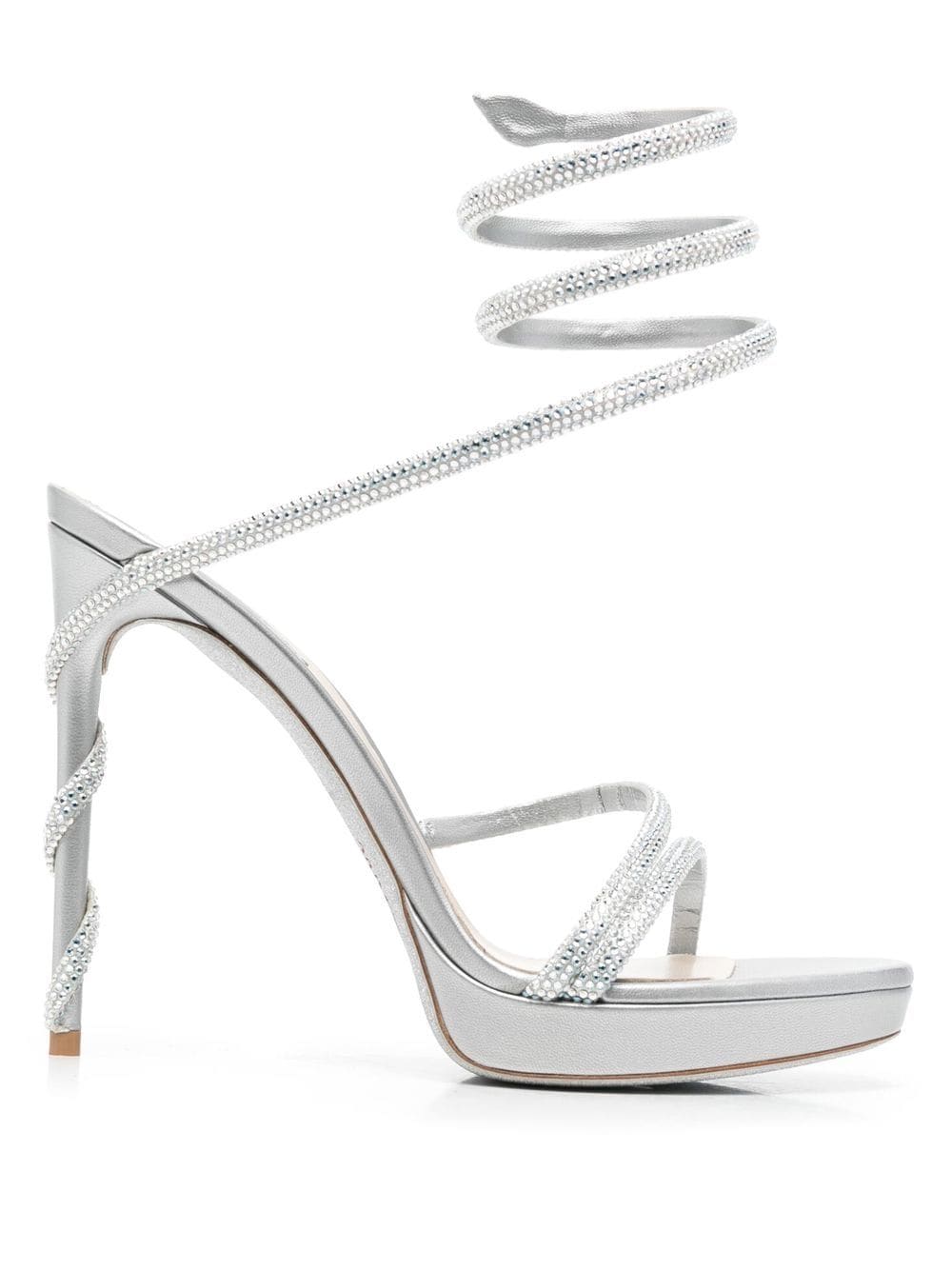 René Caovilla Margot crystal-embellished platform sandals