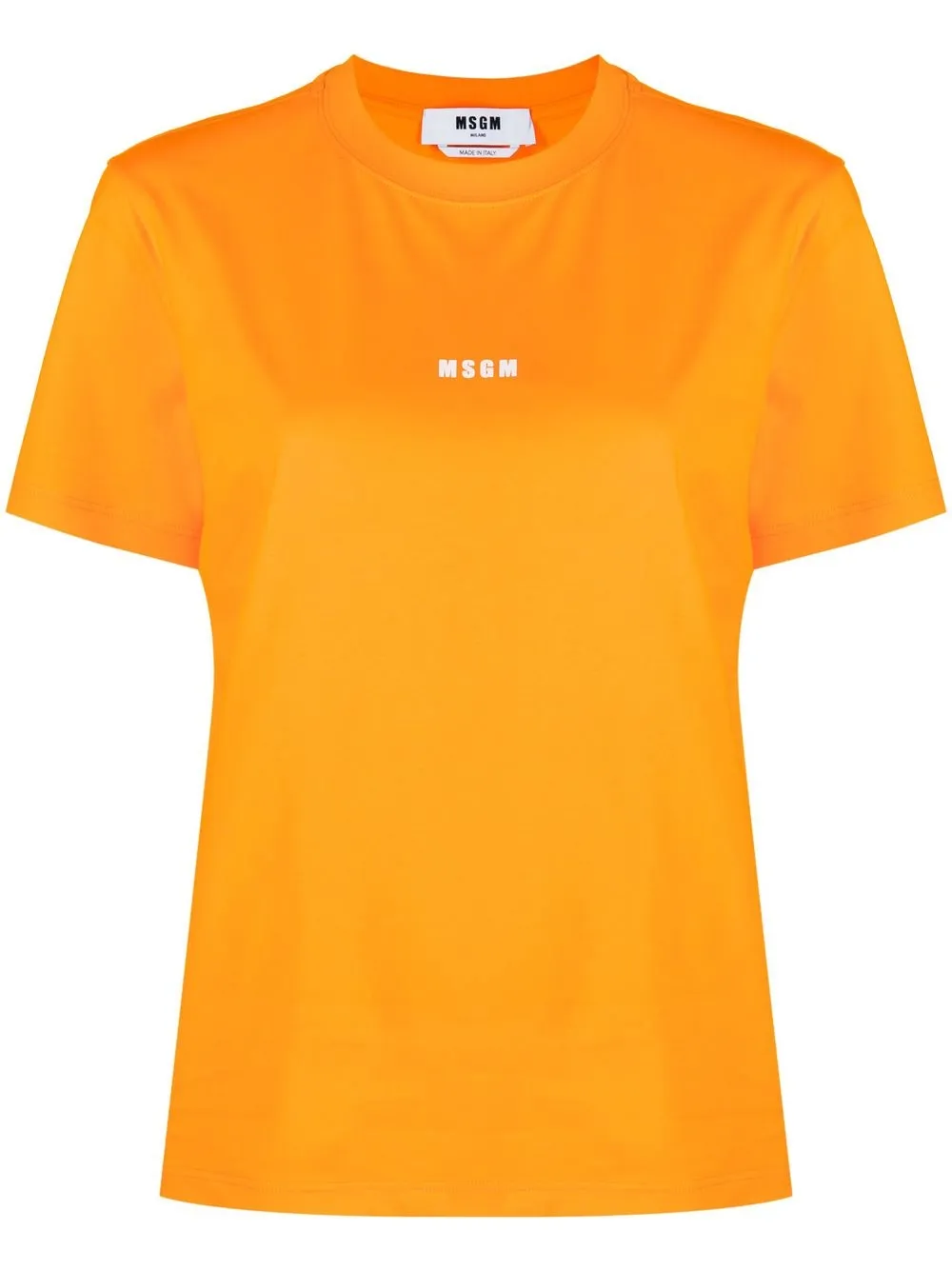 

MSGM playera manga corta con logo estampado - Naranja