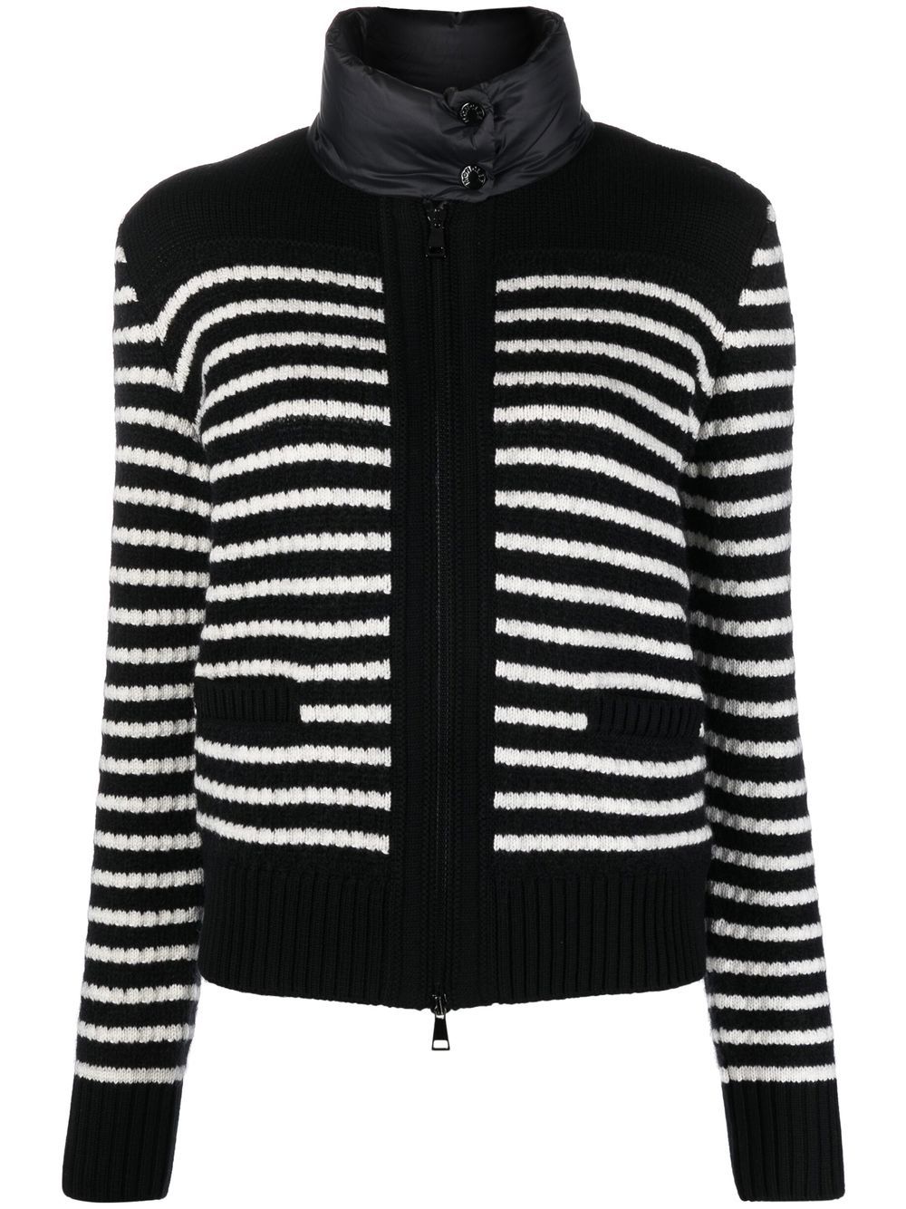 Moncler Knitted Padded Jacket - Farfetch