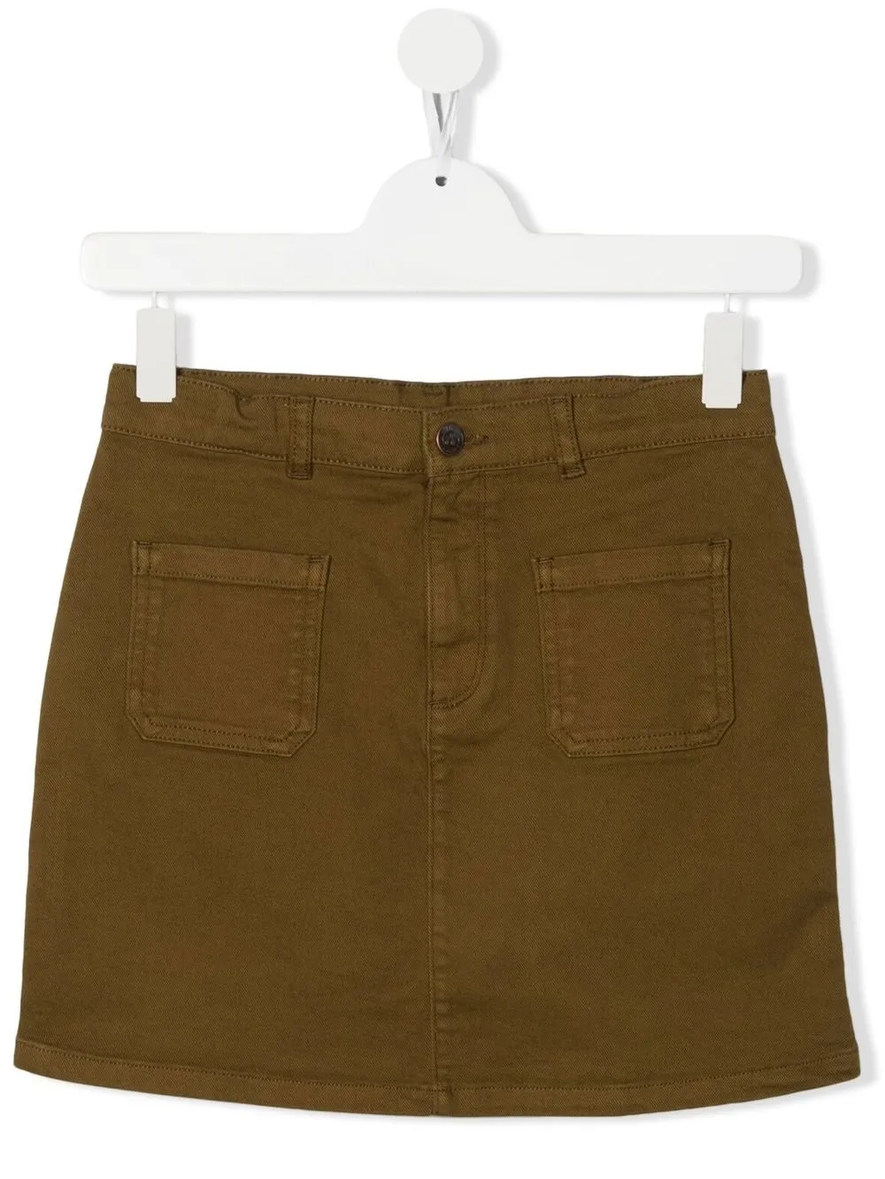 

Bonpoint pouch pocket denim skirt - Green