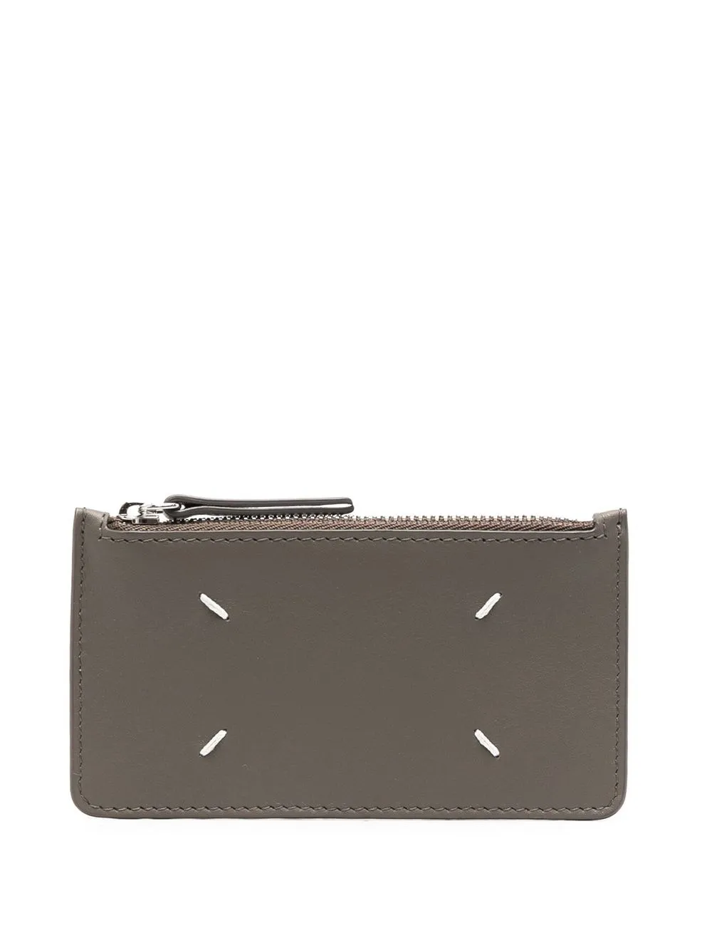 

Maison Margiela stitch-detail zipped wallet - Grey