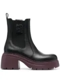LIU JO Carrie leather ankle boots - Black