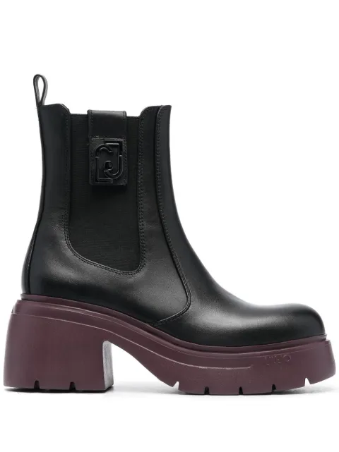 LIU JO Carrie leather ankle boots 
