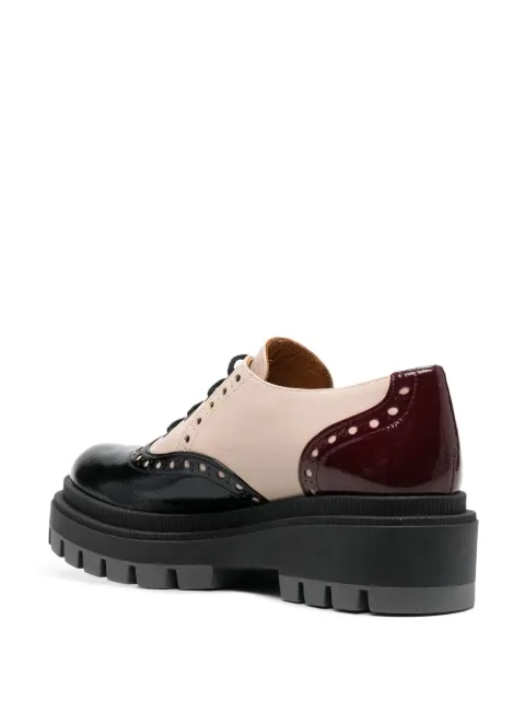 colour block brogues