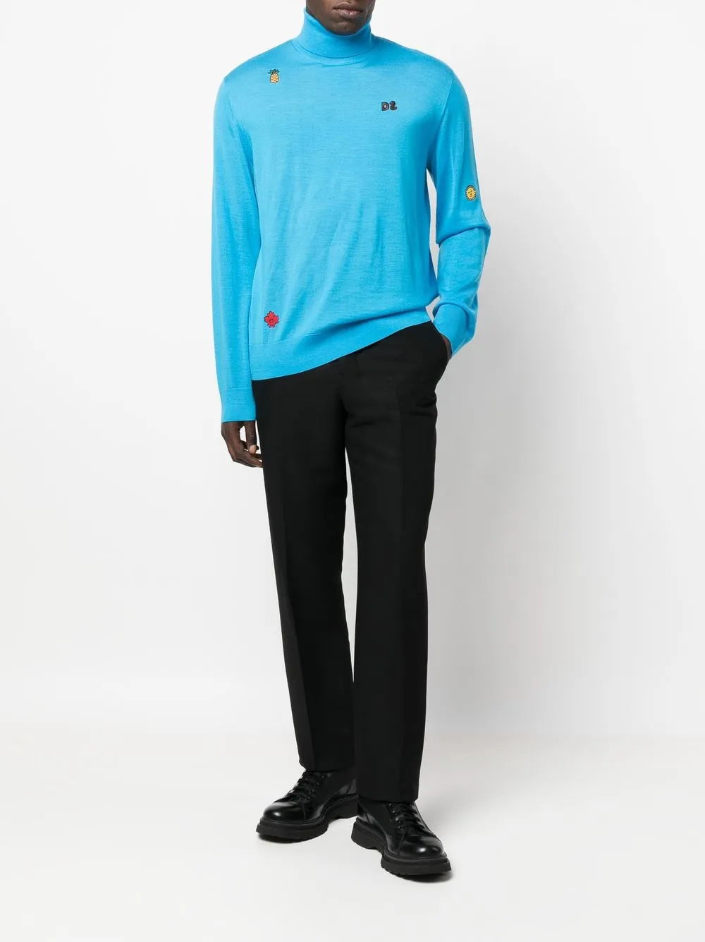 Dsquared2 Coltrui met geborduurd logo - Blauw