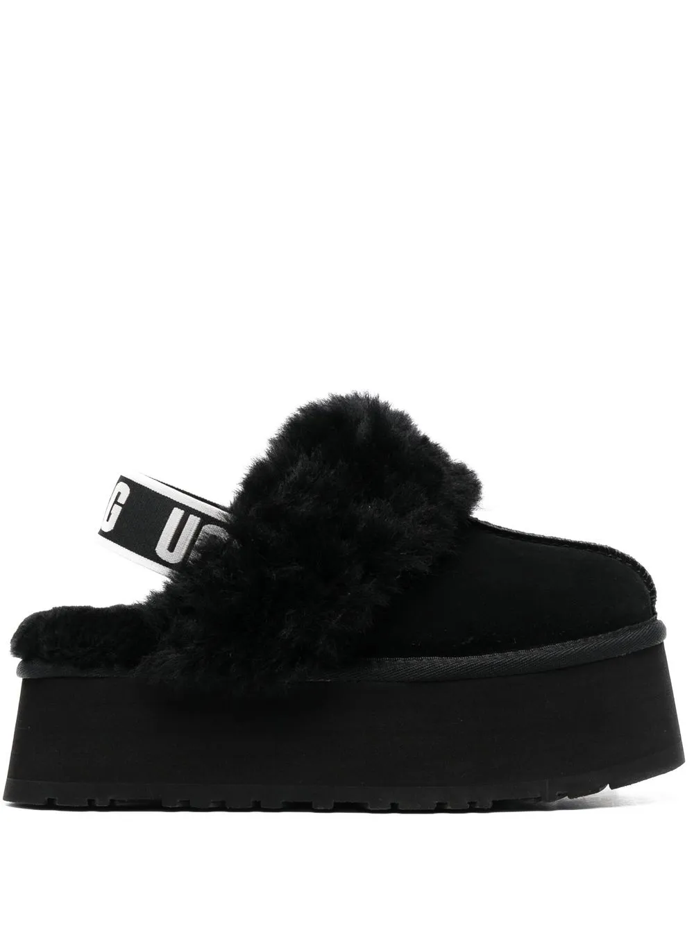 

UGG slippers Funkette con plataforma de 50mm - Negro