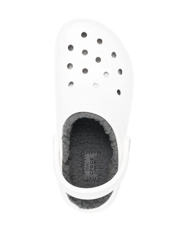Crocs Baya fleece-lined Clogs White FARFETCH IN