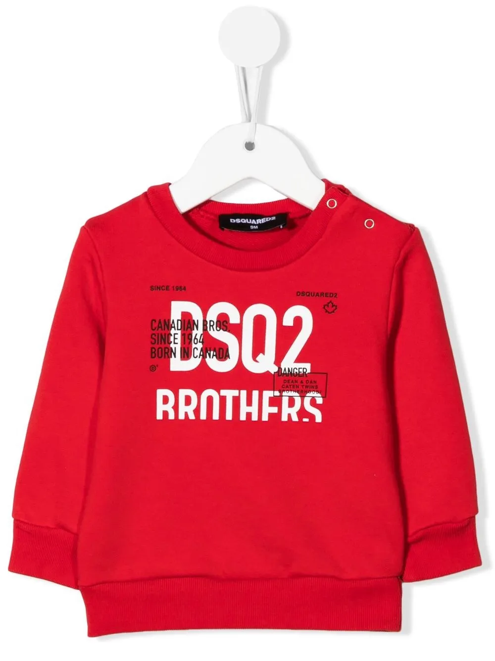 

Dsquared2 Kids sudadera con logo estampado - Rojo