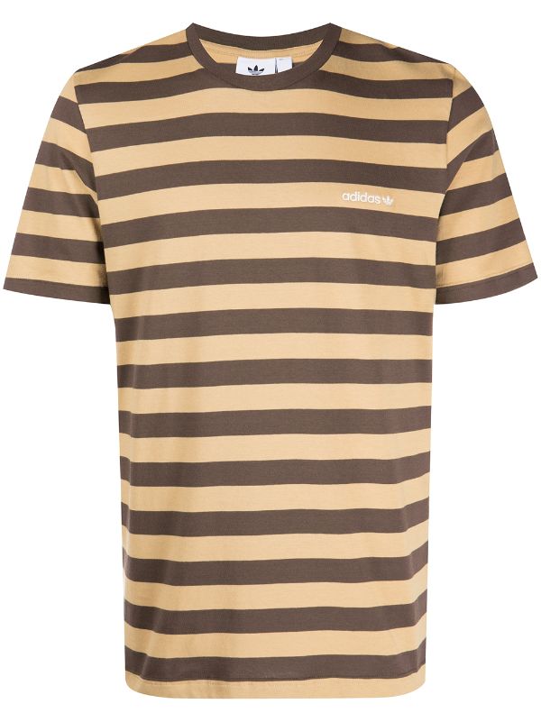 Presunto Alternativa Supermercado Adidas stripe-detail T-shirt - Farfetch