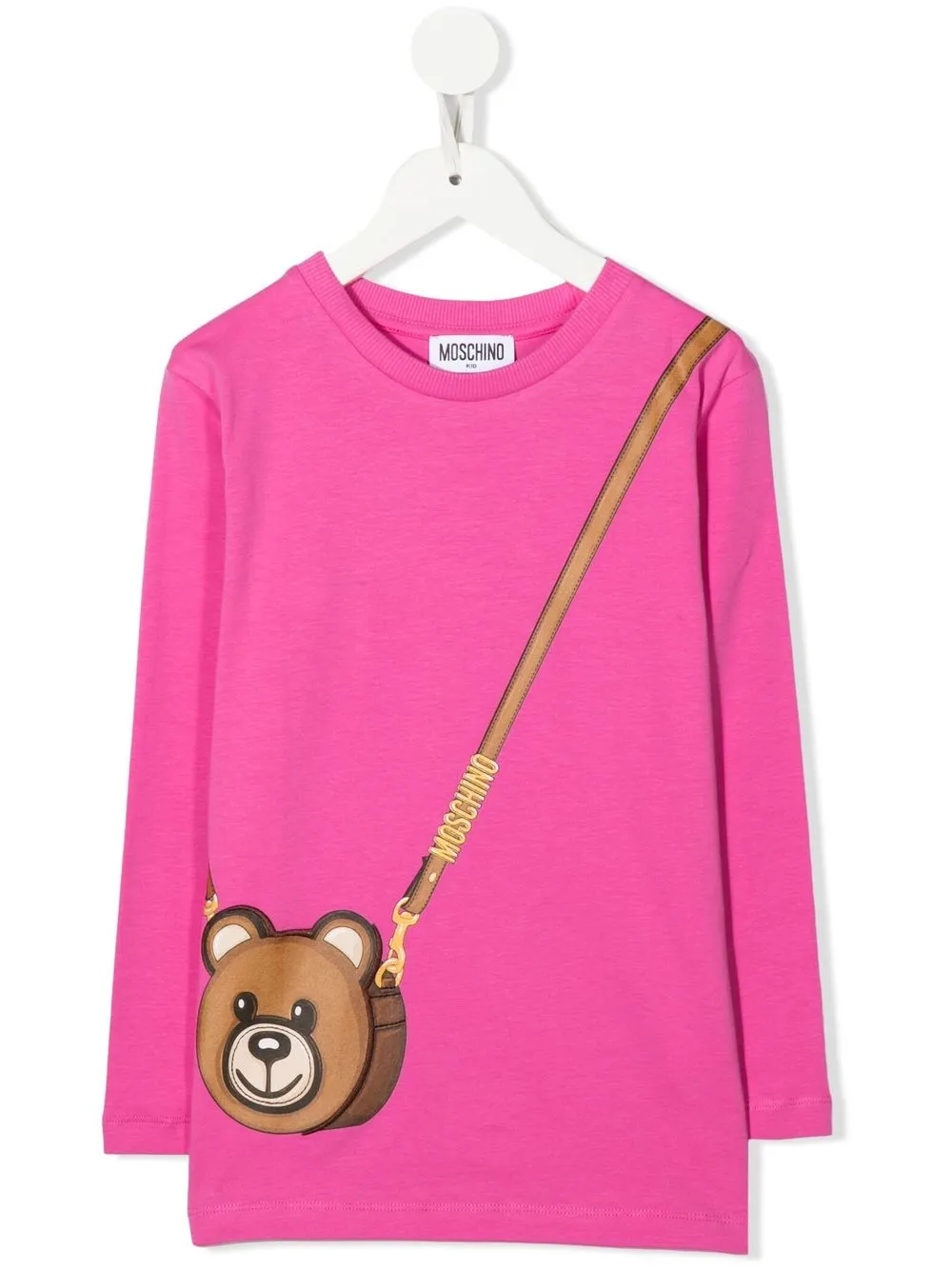 

Moschino Kids top con motivo Teddy Bear - Rosado