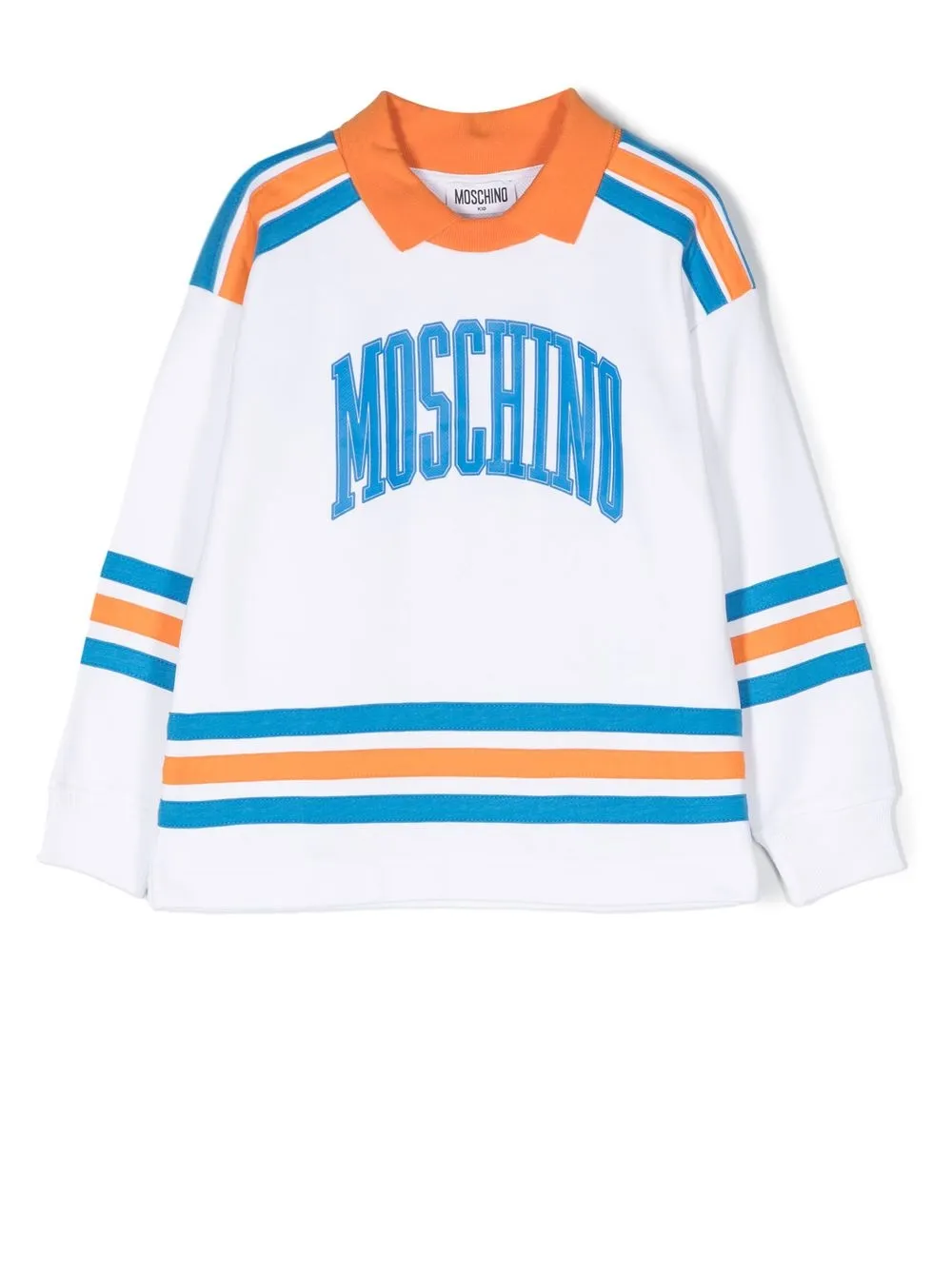 

Moschino Kids playeras con logo estampado - Blanco