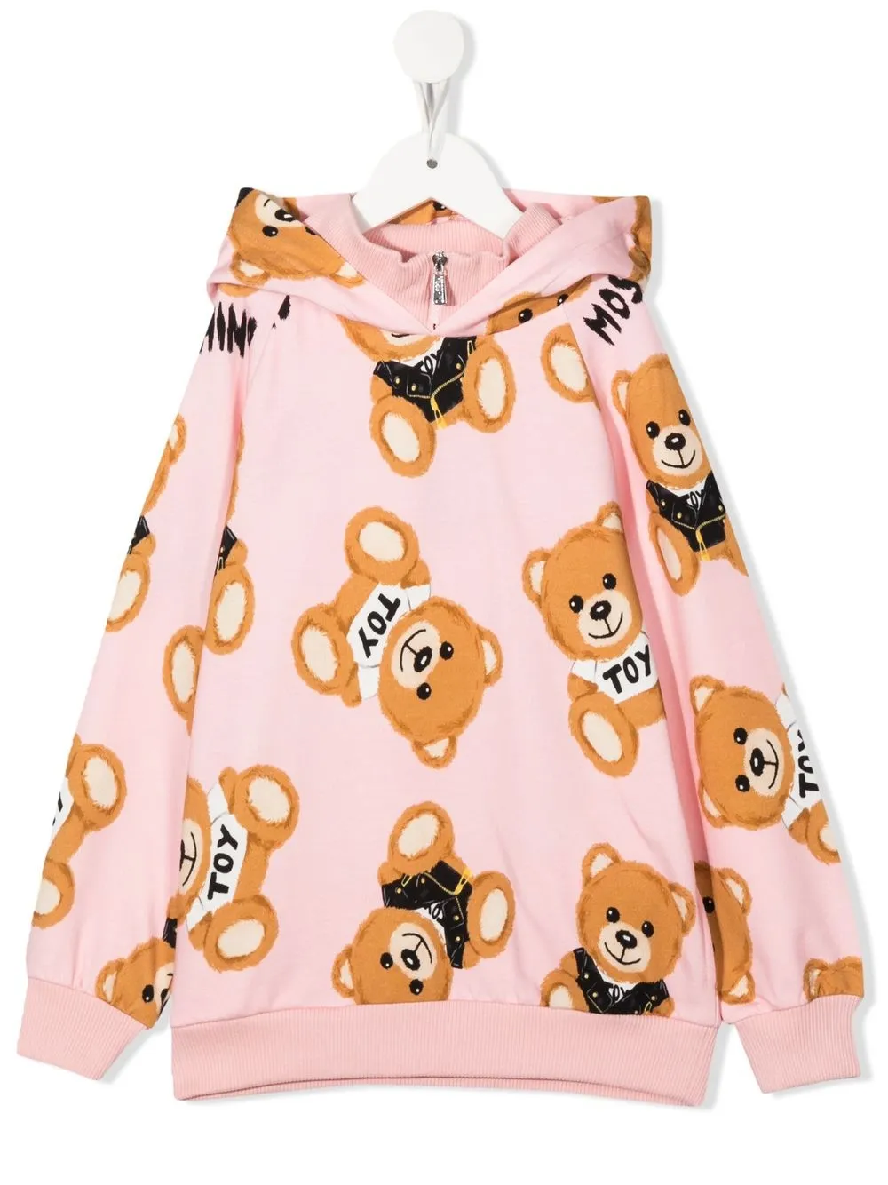 

Moschino Kids hoodie con ositos estampados - Rosado