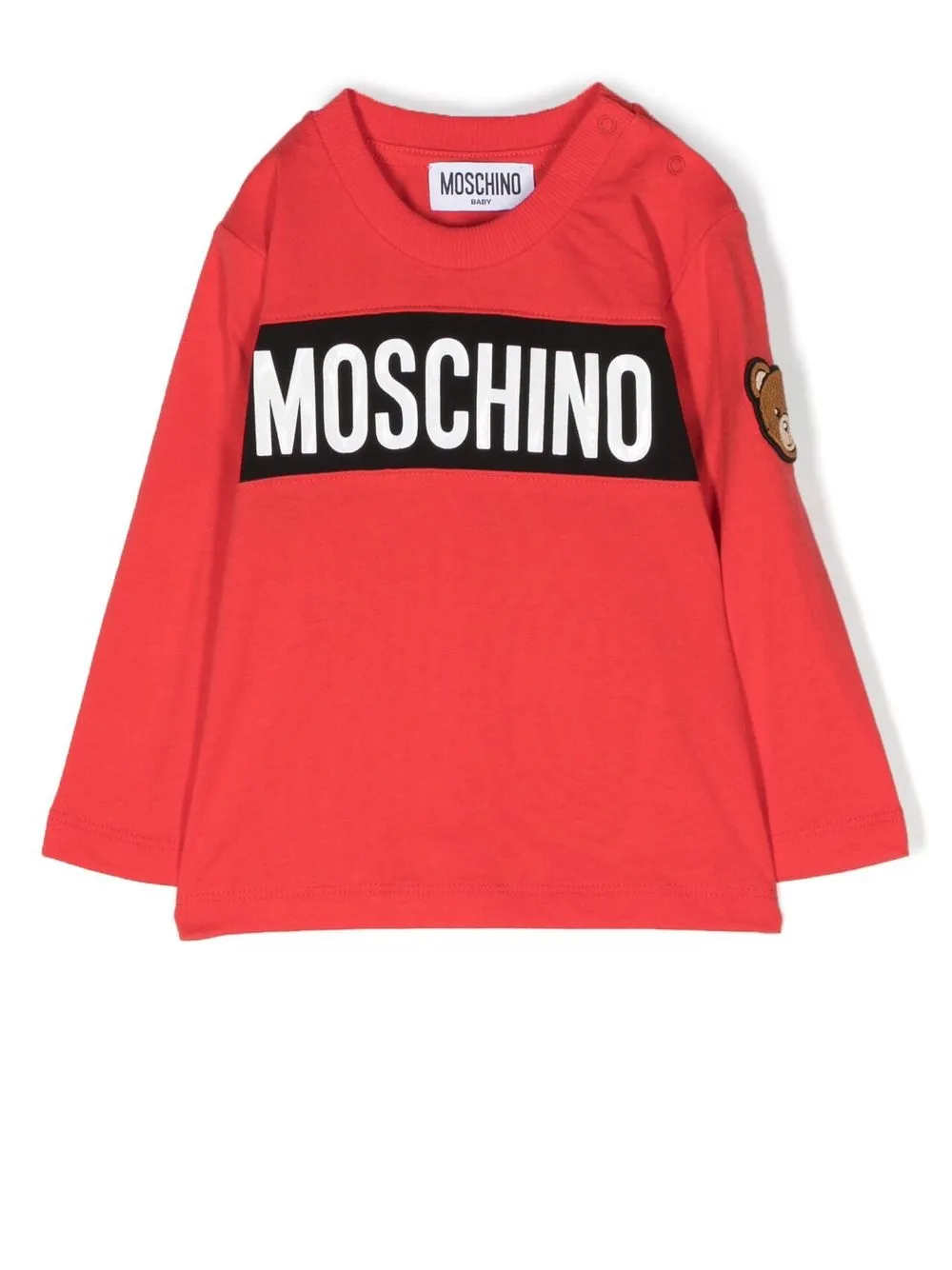 

Moschino Kids playera con logo estampado - Rojo