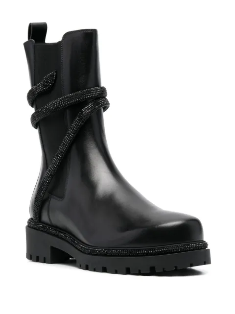 René Caovilla wrap-around leather boots C110590250001 - 1