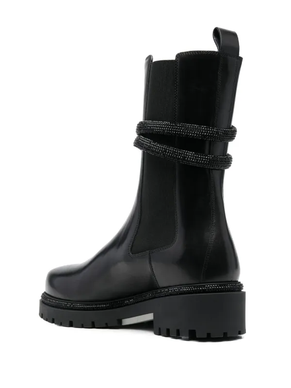 ミドルブーツ RENE CAOVILLA Women Boots C11908080NA01V050 Black Jeweled Martha Black Ankle Boot 105 | Rene Caovilla®