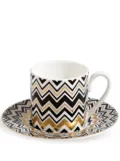 Missoni Home Zig Zag coffee cup set - White