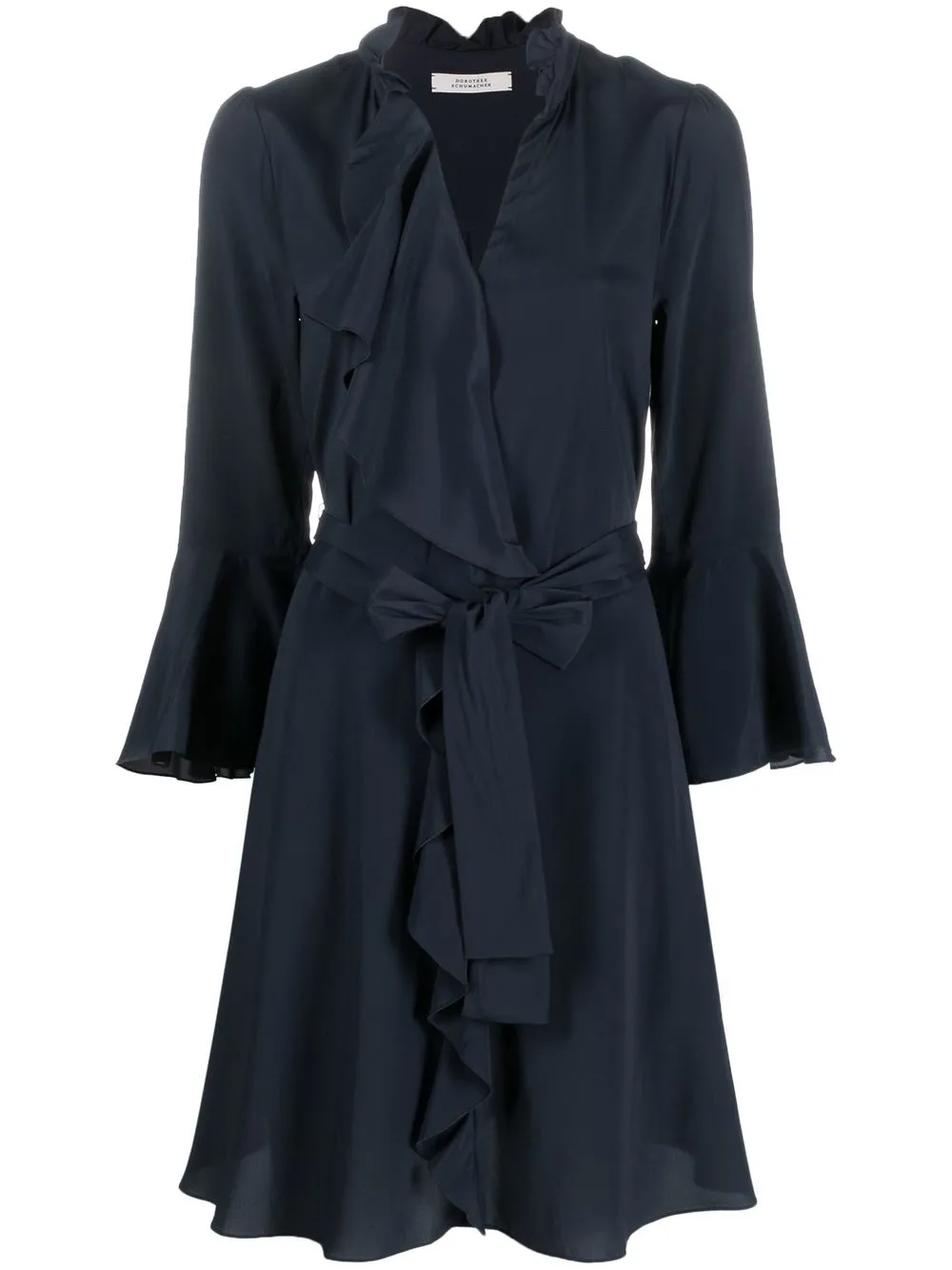 

Dorothee Schumacher ruffle-trim mini dress - Blue