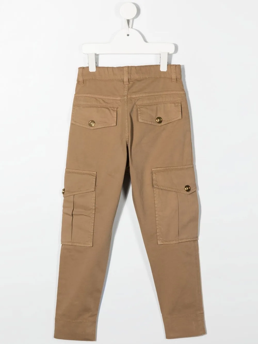 Balmain Kids Broek met cargozak - Bruin