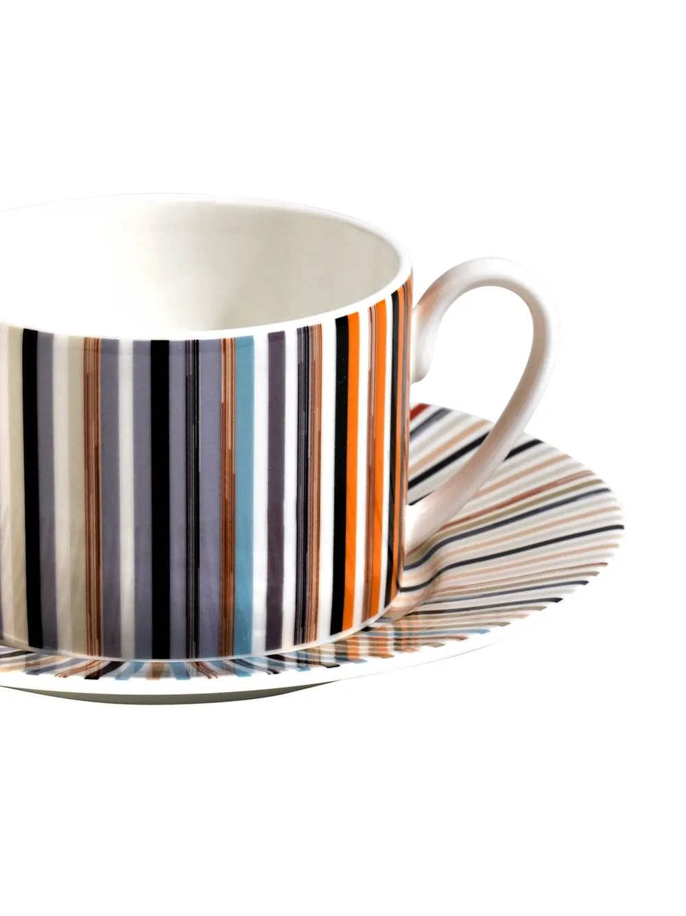  Missoni Home Gestreiftes Jenkins Teetassen Set   Weiß 