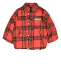 Mini Rodini check puffer jacket - Red