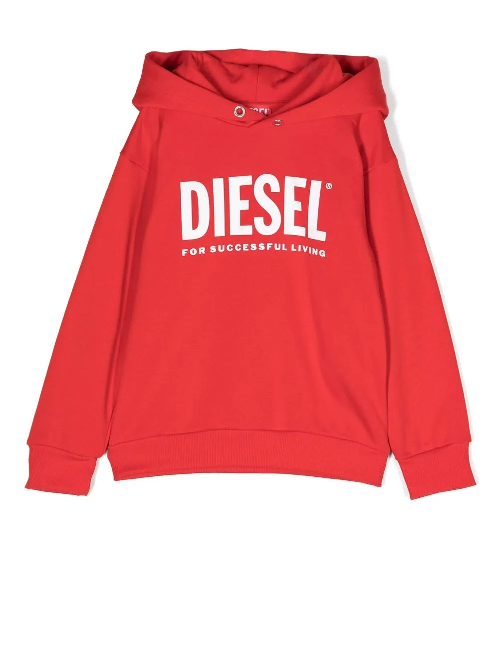 

Diesel Kids hoodie con logo estampado - Rojo