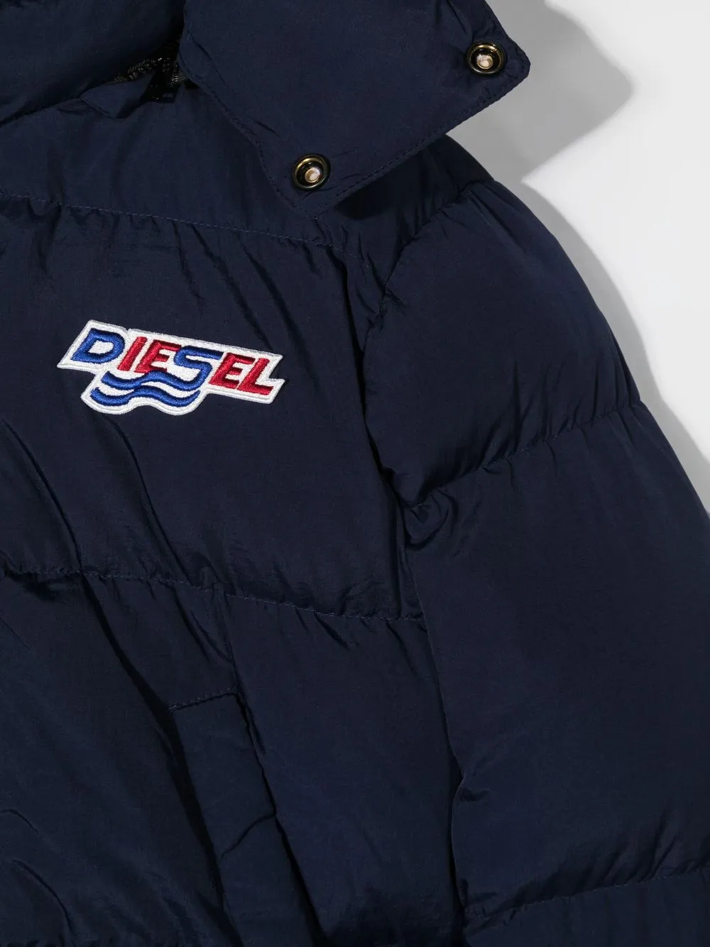 Diesel Kids Gefütterte Kapuzenjacke   Blau 