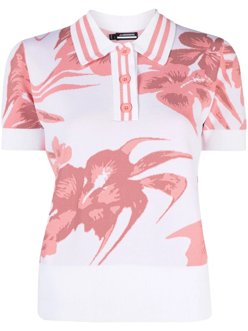 

J.Lindeberg Hedda knitted polo shirt - Pink