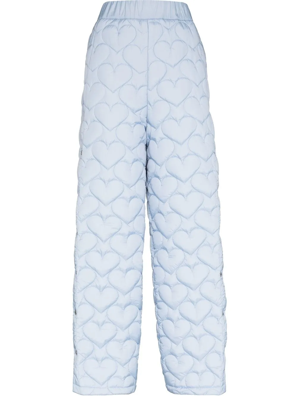 

Khrisjoy padded-design snap-fastening trousers - Blue