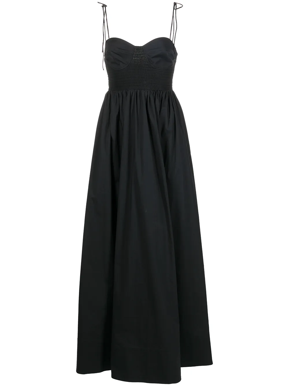 

STAUD vestido largo Landry - Negro