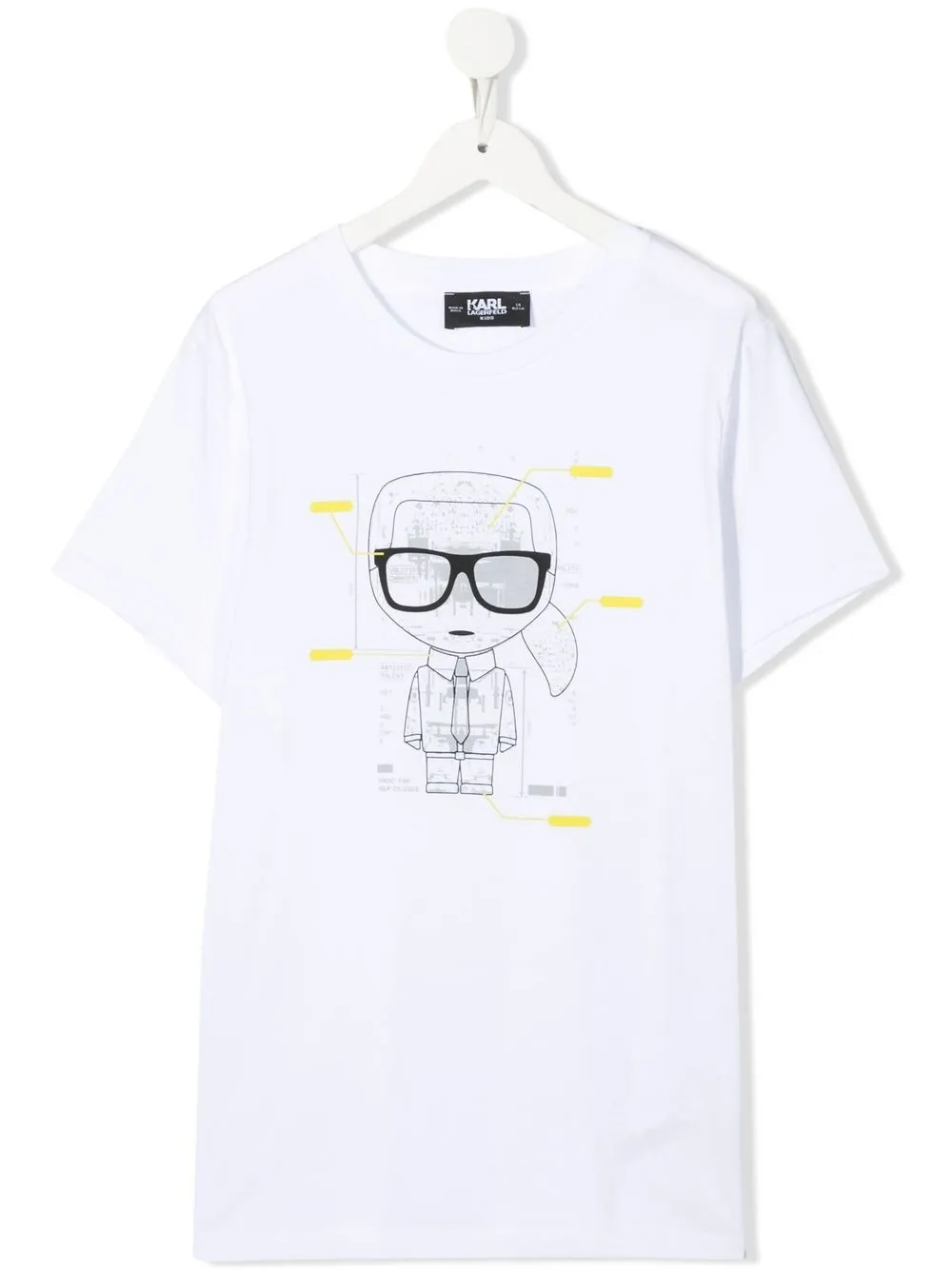 

Karl Lagerfeld Kids playera con estampado gráfico - Blanco