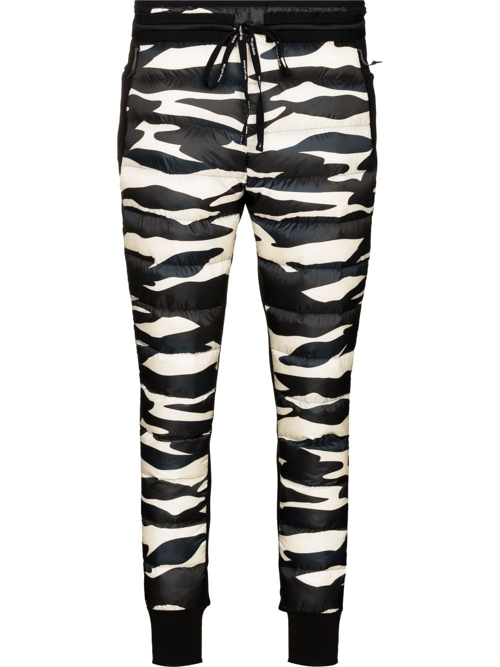 Hybrid zebra print ski trousers