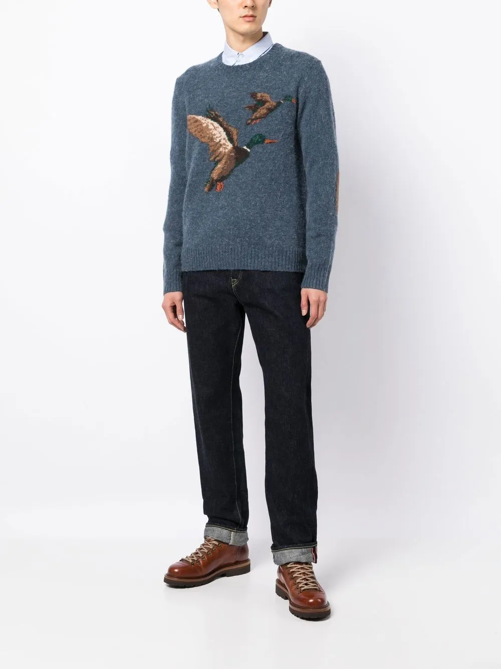 Polo Ralph Lauren duck-print Knit Jumper - Farfetch