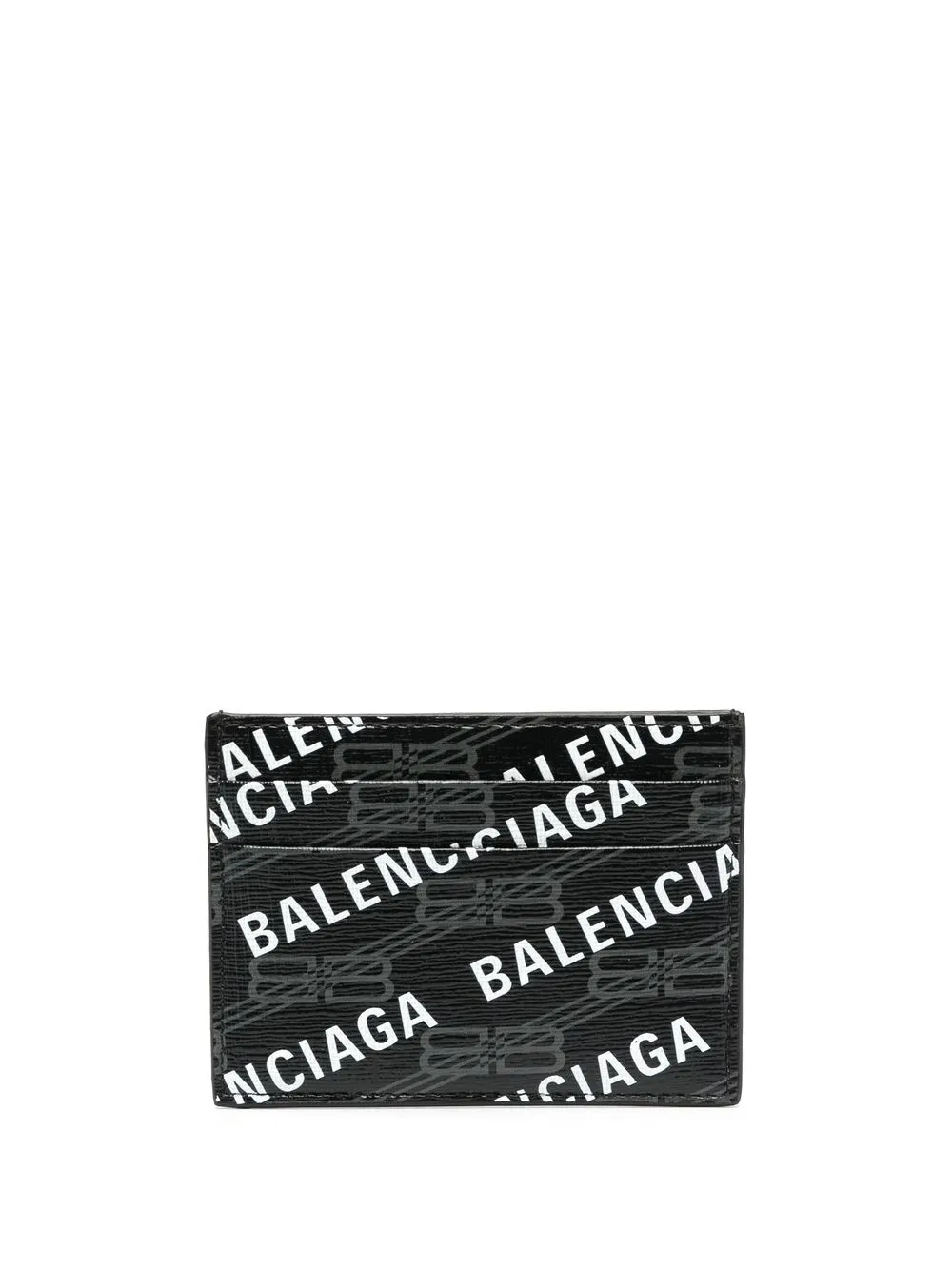 

Balenciaga tarjetero con logo estampado - Negro