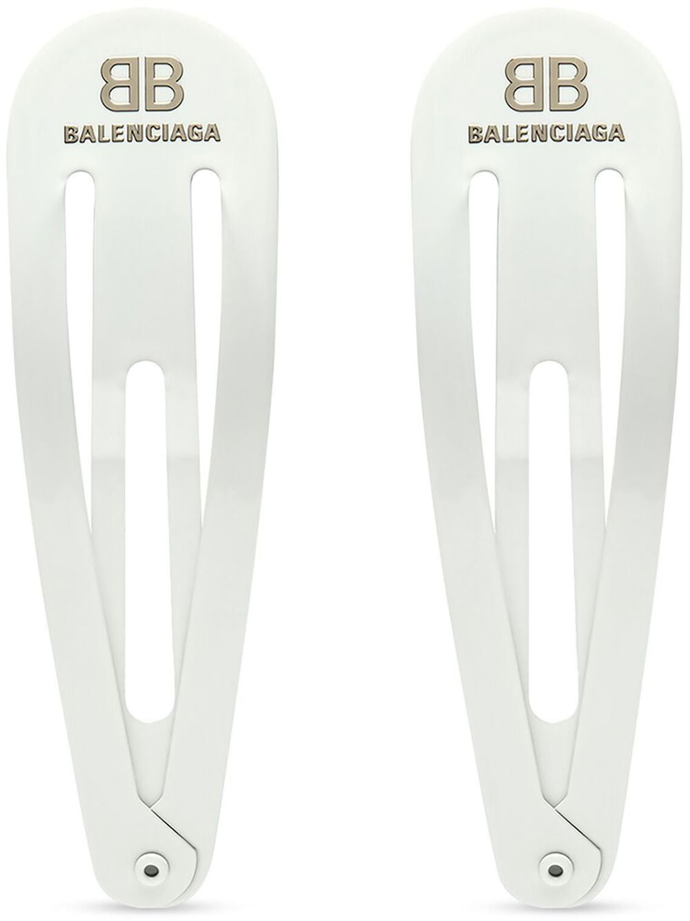 Balenciaga XXL logo-print Hair Clip Set - Farfetch