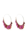 ISABEL MARANT leaf hoop earrings - Gold