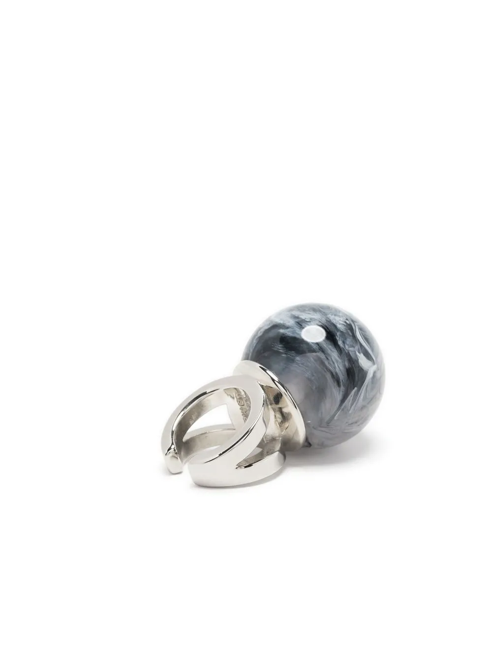 Jean Paul Gaultier X La Manso Smoke Small Candy Ball Ring In Silber