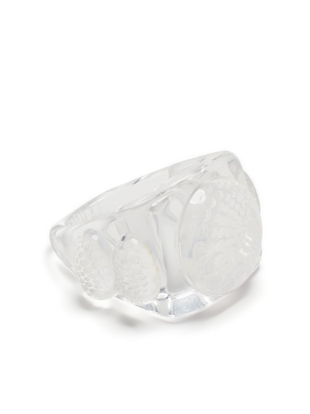 

Jean Paul Gaultier x La Manso square cocktail ring - White