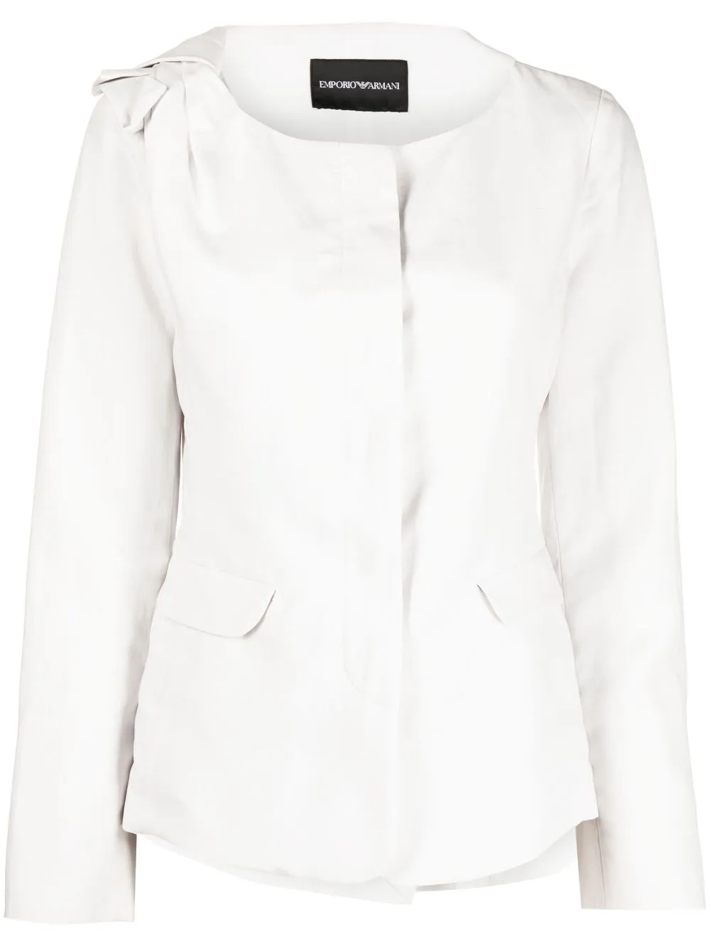 

Emporio Armani blazer con botones - Gris