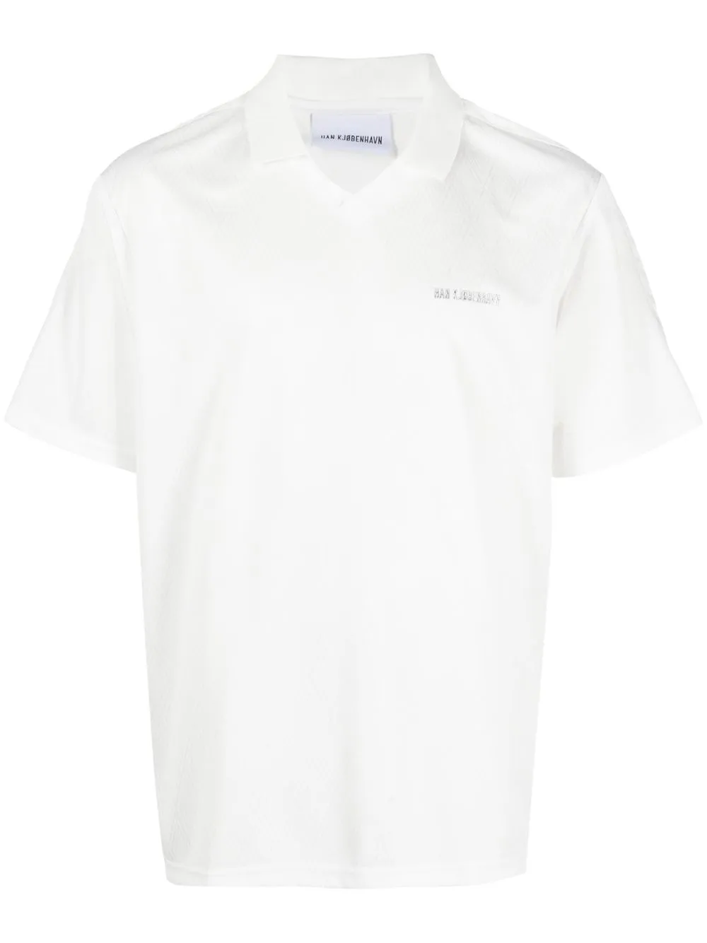 

Han Kjøbenhavn playera con cuello en V - Blanco
