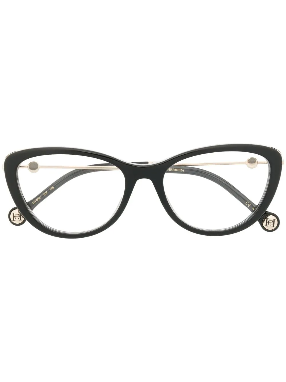 

Carolina Herrera cat-eye frame glasses - Black