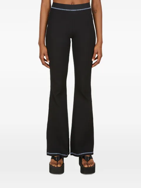 MCQ topstitching flared trousers