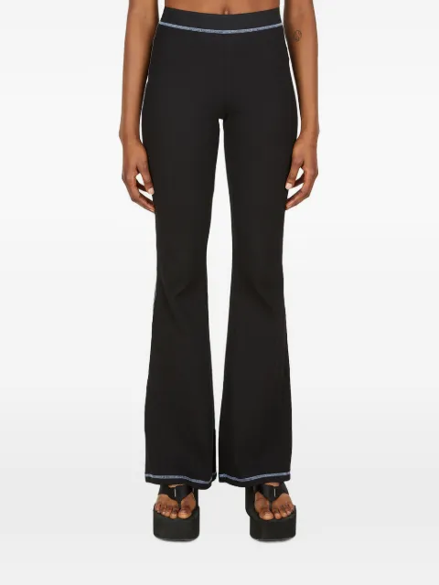 MCQ topstitching flared trousers
